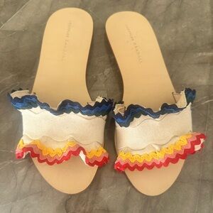Loeffler Randall Birdie Slide Sandal Rainbow Ricrac